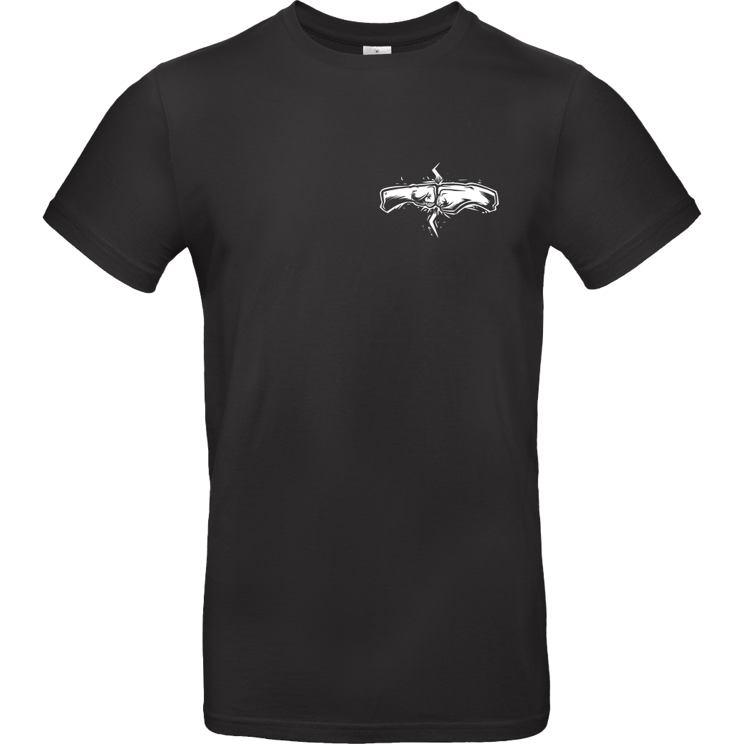 Kelvin und Marvin Kelvin und Marvin - Fäuste Back T-Shirt T-Shirt B&C EXACT 190 - Black