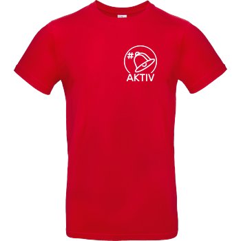 Kelvin und Marvin - Glocke Aktiv T-Shirt B&C EXACT 190 - Red