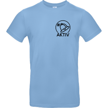 Kelvin und Marvin - Glocke Aktiv T-Shirt B&C EXACT 190 - Sky Blue